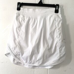 Lululemon Hotty Hot High-Rise Skirt Womens 4 White Long Running Shorts NEW